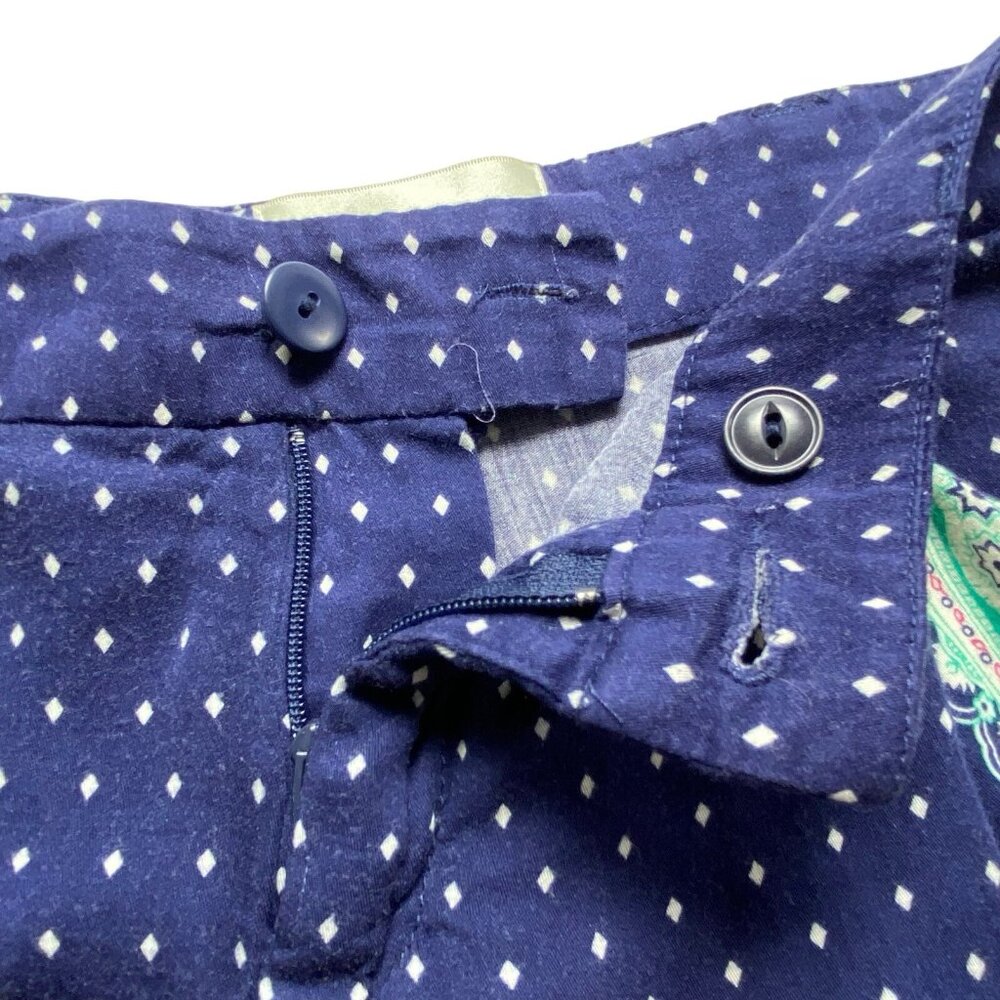 Anthropologie ELEVENSES Women Wide Leg Crop Pants Polka Dots Sz 0 Paisley 77-47 - Picture 10 of 12